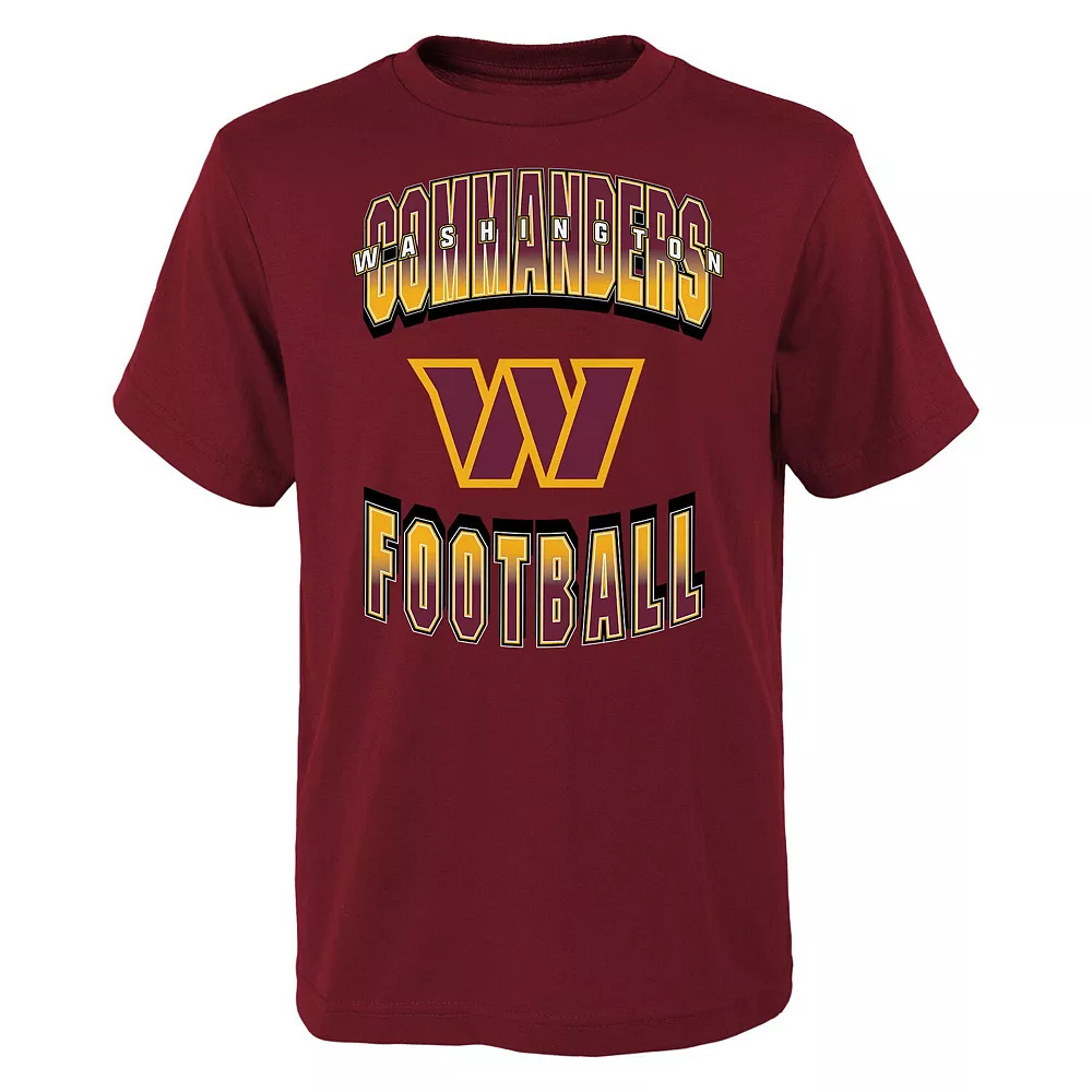 Youth Burgundy Washington Commanders Forward Progress T-Shirt 1 Youth Burgundy Washington Commanders Forward Progress T-Shirt