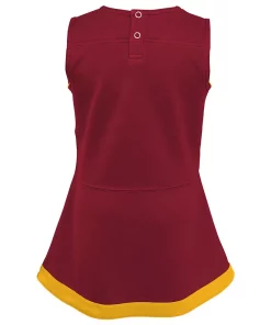 Girls Toddler Burgundy/Gold Washington Commanders Cheer Captain Jumper Dress 5 Girls Toddler Burgundy/Gold Washington Commanders Cheer Captain Jumper Dress -MLB Shop 6027696 ALT2