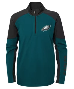 Youth Midnight Green/Black Philadelphia Eagles Audible Quarter-Zip Jacket 5 Youth Midnight Green/Black Philadelphia Eagles Audible Quarter-Zip Jacket -MLB Shop 6027881 ALT2