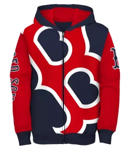 Youth Navy Boston Red Sox Poster Board Full-Zip Hoodie 5 Youth Navy Boston Red Sox Poster Board Full-Zip Hoodie -MLB Shop 6027989 ALT2