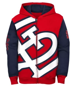 Youth Red St. Louis Cardinals Poster Board Full-Zip Hoodie 5 Youth Red St. Louis Cardinals Poster Board Full-Zip Hoodie -MLB Shop 6028060 ALT2