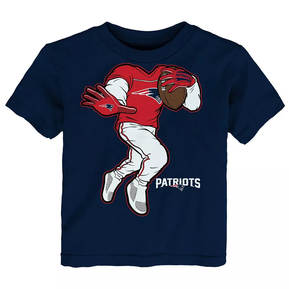 Toddler Navy New England Patriots Stiff Arm T-Shirt 1 Toddler Navy New England Patriots Stiff Arm T-Shirt