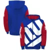 Youth Royal/Red New York Giants Poster Board Full-Zip Hoodie