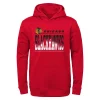 Youth Red Chicago Blackhawks Play-By-Play Performance Pullover Hoodie