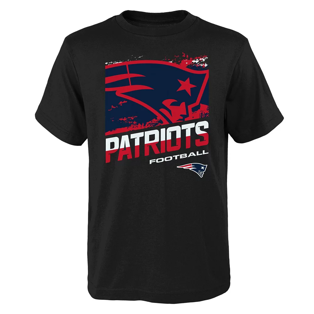 Youth New England Patriots Black Rowdy T-Shirt 1 Youth New England Patriots Black Rowdy T-Shirt