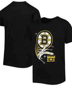 Youth Black Boston Bruins Rebel Alliance T-Shirt -MLB Shop 6028951 ALT