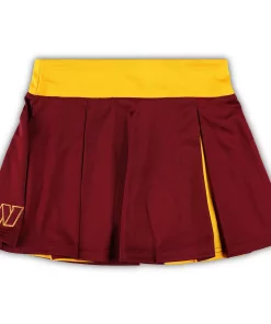 Girls Youth Burgundy Washington Commanders Spirit Cheerleader Two-Piece Set -MLB Shop 6028989 ALT3