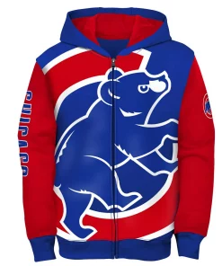 Youth Royal Chicago Cubs Poster Board Full-Zip Hoodie 5 Youth Royal Chicago Cubs Poster Board Full-Zip Hoodie -MLB Shop 6029219 ALT2