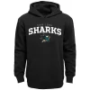 Youth Black San Jose Sharks Team Lock Up Pullover Hoodie