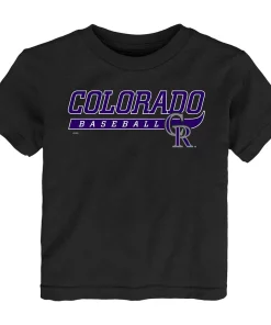 Toddler Black Colorado Rockies Take The Lead T-Shirt