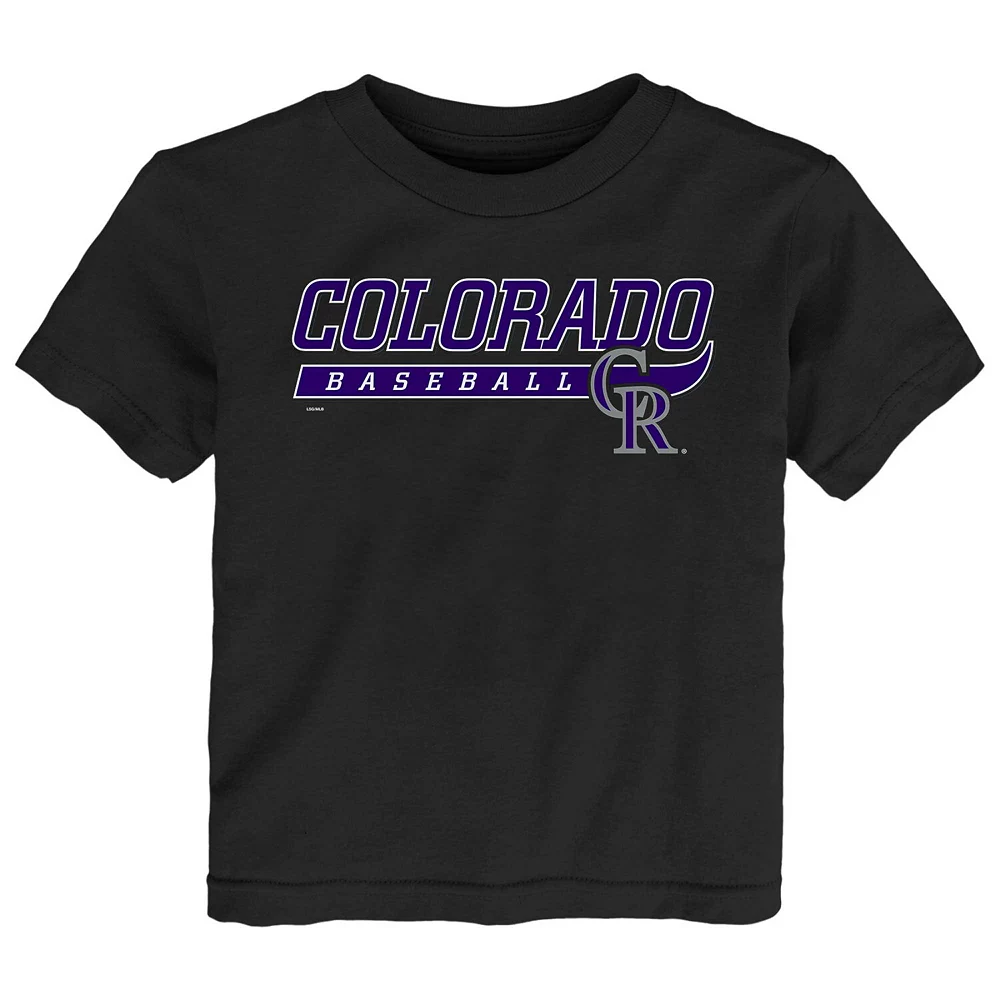 Toddler Black Colorado Rockies Take The Lead T-Shirt 1 Toddler Black Colorado Rockies Take The Lead T-Shirt