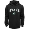 Youth Black Dallas Stars Team Lock Up Pullover Hoodie