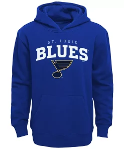 Youth Royal St. Louis Blues Team Lock Up Pullover Hoodie