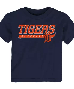 Toddler Navy Detroit Tigers Take The Lead T-Shirt