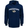 Youth Navy Nashville Predators Team Lock Up Pullover Hoodie