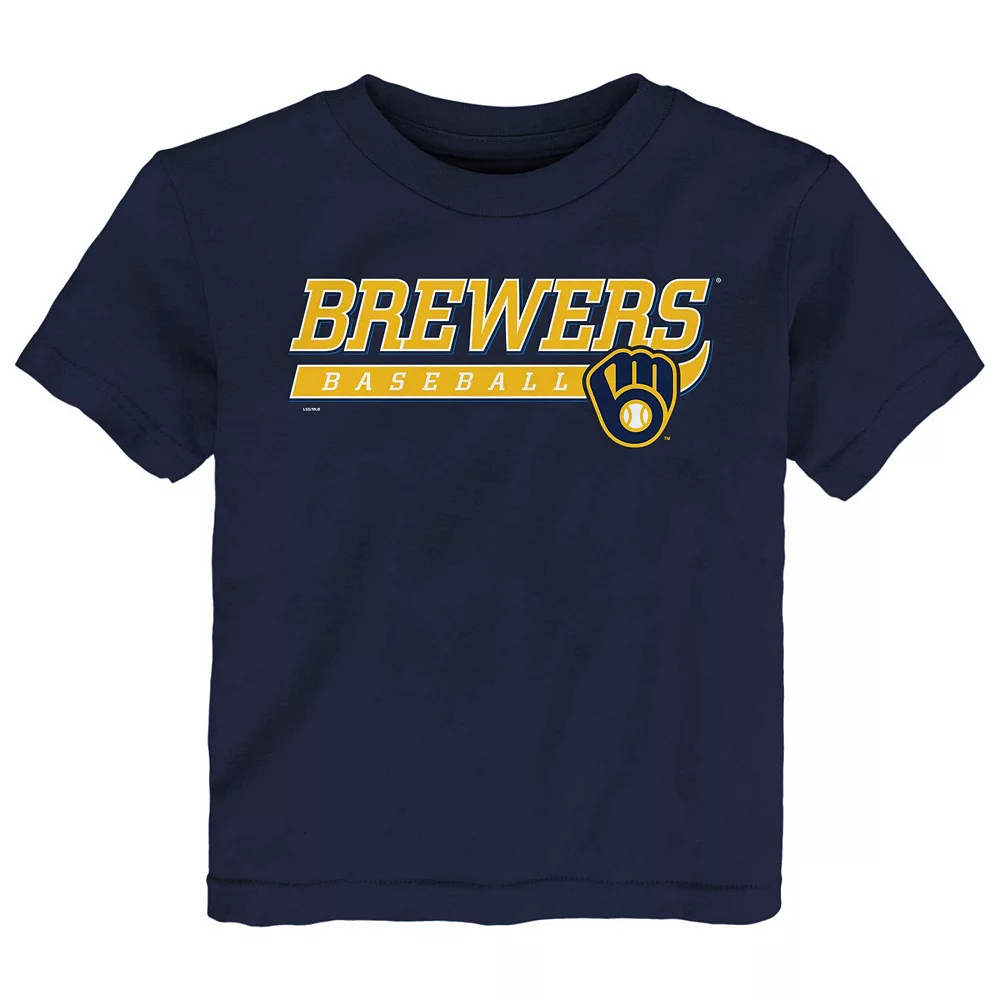 Toddler Navy Milwaukee Brewers Take The Lead T-Shirt 1 Toddler Navy Milwaukee Brewers Take The Lead T-Shirt
