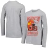 Youth Heathered Gray Washington Commanders Head-to-Head Long Sleeve T-Shirt
