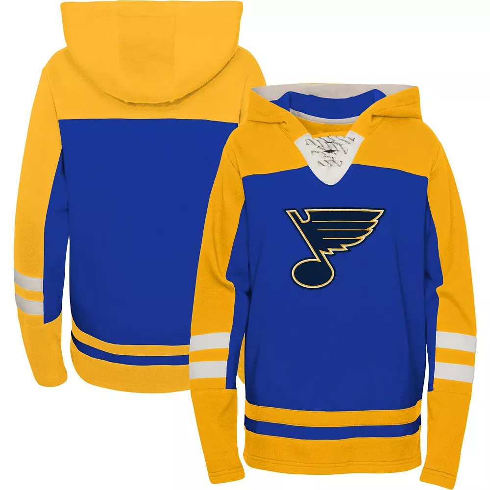 Youth Blue St. Louis Blues Ageless Revisited Home Lace-Up Pullover Hoodie 2 Youth Blue St. Louis Blues Ageless Revisited Home Lace-Up Pullover Hoodie - Image 2