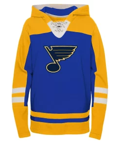 Youth Blue St. Louis Blues Ageless Revisited Home Lace-Up Pullover Hoodie 5 Youth Blue St. Louis Blues Ageless Revisited Home Lace-Up Pullover Hoodie -MLB Shop 6064322 ALT2