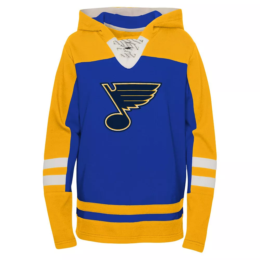 Youth Blue St. Louis Blues Ageless Revisited Home Lace-Up Pullover Hoodie 3 Youth Blue St. Louis Blues Ageless Revisited Home Lace-Up Pullover Hoodie - Image 3