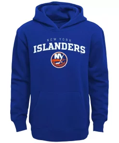 Youth Royal New York Islanders Team Lock Up Pullover Hoodie