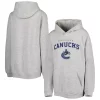 Youth Heather Gray Vancouver Canucks Team Lock Up Pullover Hoodie