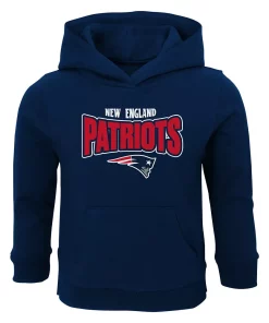 Toddler Navy New England Patriots Draft Pick Pullover Hoodie