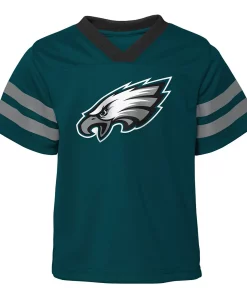 Toddler Midnight Green/Black Philadelphia Eagles Red Zone V-Neck Jersey Top & Pants Set -MLB Shop 6079189 ALT2