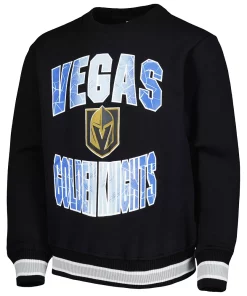 Youth Black Vegas Golden Knights Classic Blueliner Pullover Sweatshirt -MLB Shop 6082052 ALT2