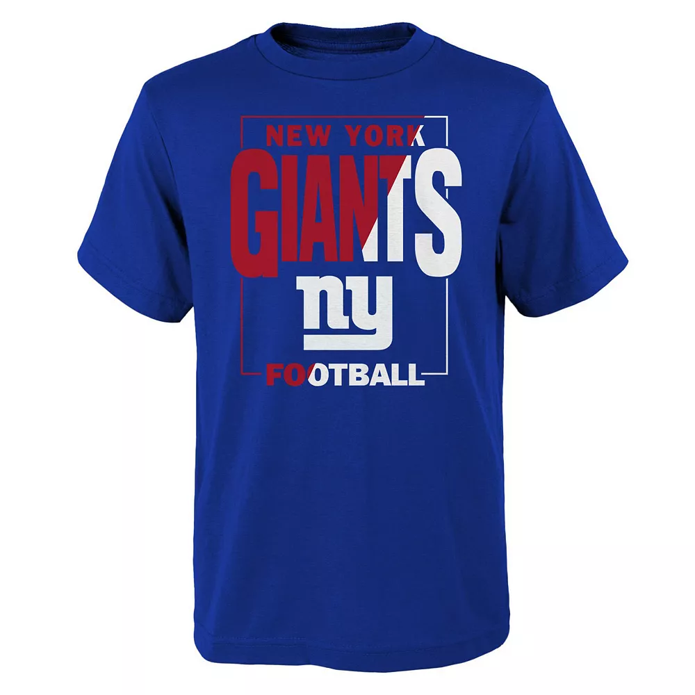 Youth Royal New York Giants Coin Toss T-Shirt 1 Youth Royal New York Giants Coin Toss T-Shirt