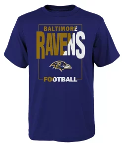 Youth Purple Baltimore Ravens Coin Toss T-Shirt