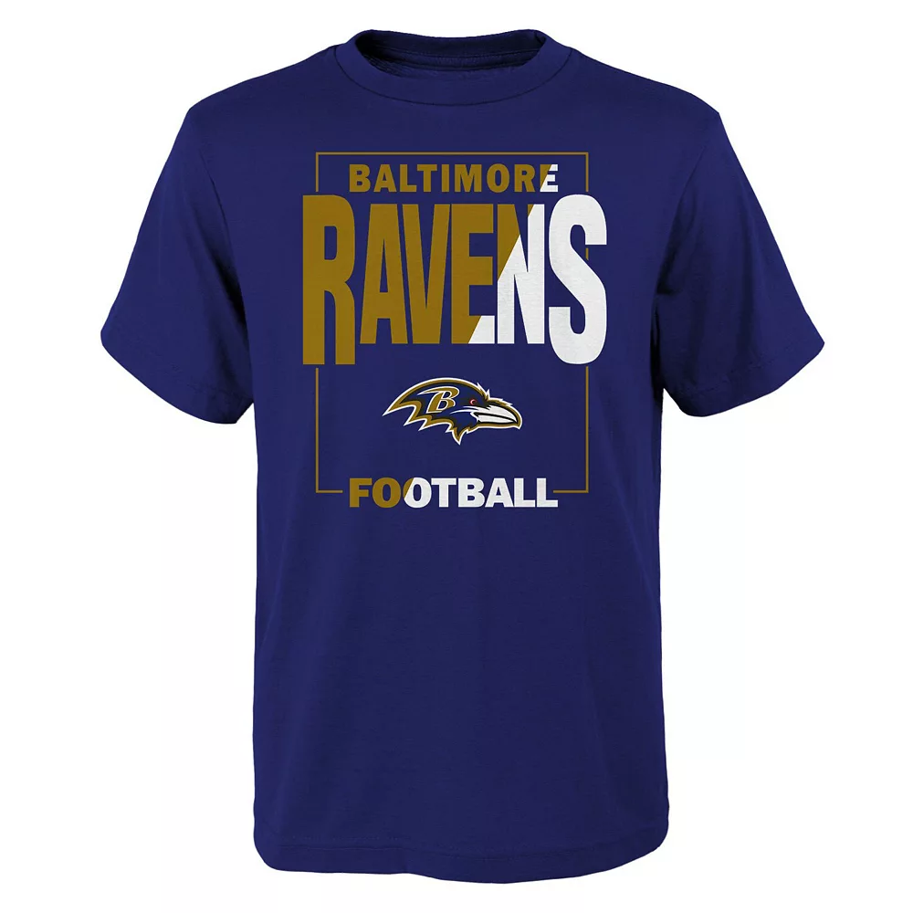 Youth Purple Baltimore Ravens Coin Toss T-Shirt 1 Youth Purple Baltimore Ravens Coin Toss T-Shirt