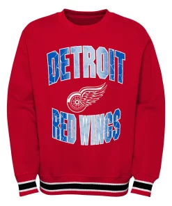 Youth Red Detroit Red Wings Classic Blueliner Pullover Sweatshirt 5 Youth Red Detroit Red Wings Classic Blueliner Pullover Sweatshirt -MLB Shop 6083099 ALT2