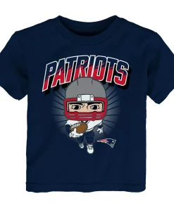 Toddler Navy New England Patriots Scrappy T-Shirt