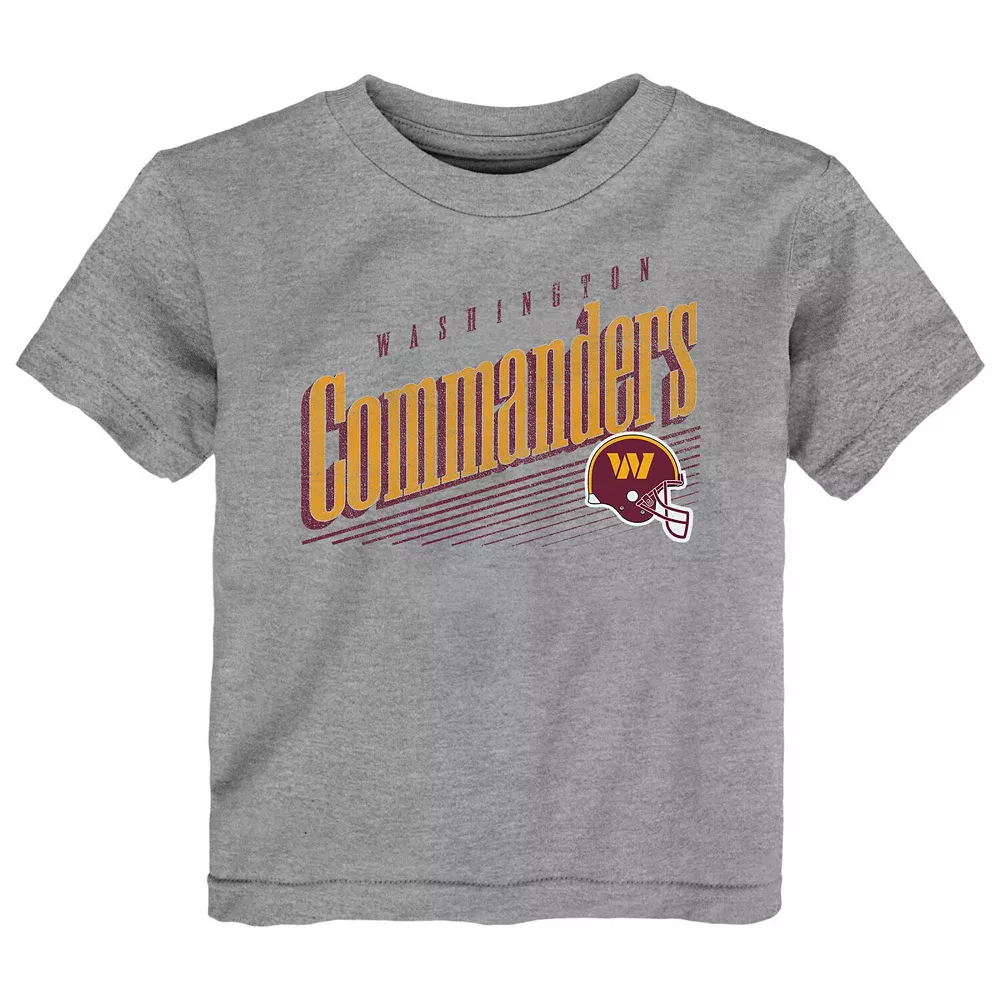 Toddler Heathered Gray Washington Commanders Winning Streak T-Shirt 1 Toddler Heathered Gray Washington Commanders Winning Streak T-Shirt
