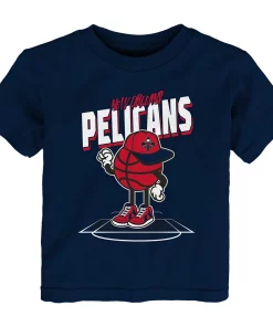 Toddler Navy New Orleans Pelicans Mr. Dribble T-Shirt