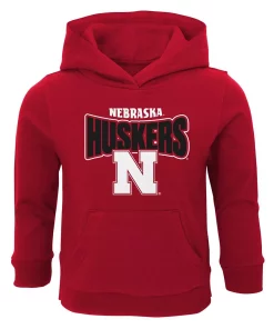 Toddler Scarlet Nebraska Huskers Draft Pick Pullover Hoodie