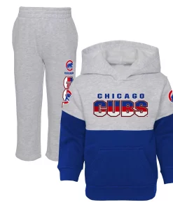 Toddler Royal/Heather Gray Chicago Cubs Two-Piece Playmaker Set