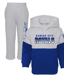 Toddler Royal/Heather Gray Kansas City Royals Two-Piece Playmaker Set