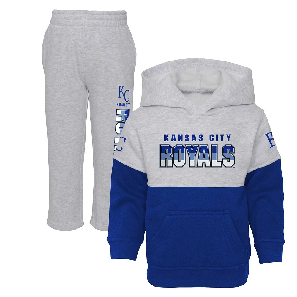 Toddler Royal/Heather Gray Kansas City Royals Two-Piece Playmaker Set 2 Toddler Royal/Heather Gray Kansas City Royals Two-Piece Playmaker Set - Image 2
