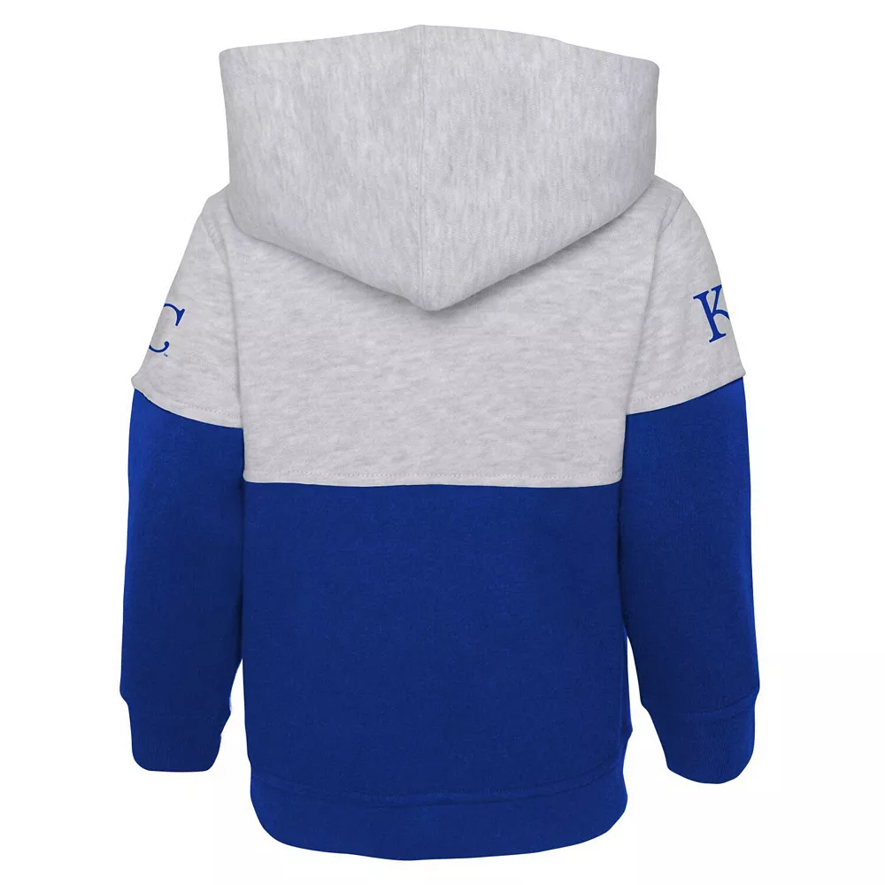 Toddler Royal/Heather Gray Kansas City Royals Two-Piece Playmaker Set 4 Toddler Royal/Heather Gray Kansas City Royals Two-Piece Playmaker Set - Image 4