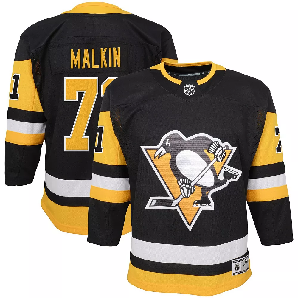 Youth Evgeni Malkin Black Pittsburgh Penguins Home Premier Player Jersey 2 Youth Evgeni Malkin Black Pittsburgh Penguins Home Premier Player Jersey - Image 2