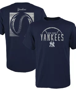 Alternative view of Youth Navy New York Yankees Blitz Ball T-Shirt