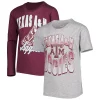 Youth Maroon/Heather Gray Texas A&M Aggies Game Day T-Shirt Combo Pack