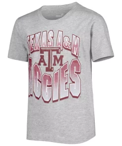 Youth Maroon/Heather Gray Texas A&M Aggies Game Day T-Shirt Combo Pack -MLB Shop 6104149 ALT2