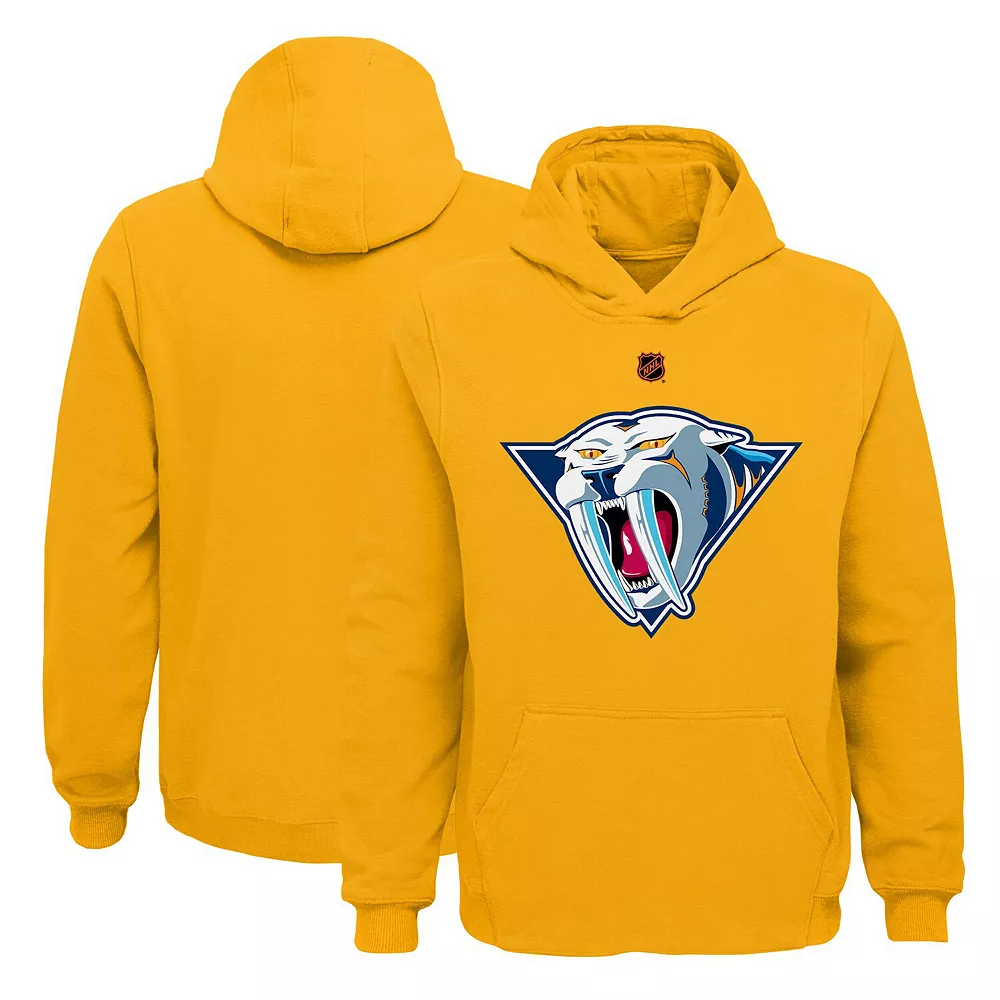 Youth Gold Nashville Predators Special Edition 2.0 Primary Logo Fleece Pullover Hoodie 1 Youth Gold Nashville Predators Special Edition 2.0 Primary Logo Fleece Pullover Hoodie
