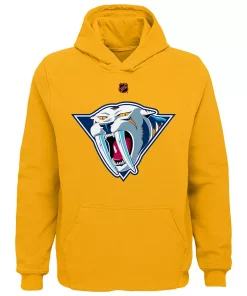 Youth Gold Nashville Predators Special Edition 2.0 Primary Logo Fleece Pullover Hoodie 5 Youth Gold Nashville Predators Special Edition 2.0 Primary Logo Fleece Pullover Hoodie -MLB Shop 6104165 ALT2