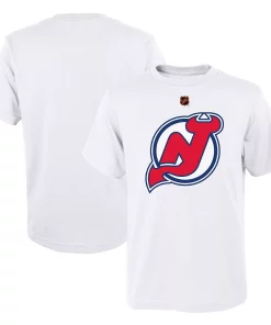 Youth White New Jersey Devils Special Edition 2.0 Primary Logo T-Shirt