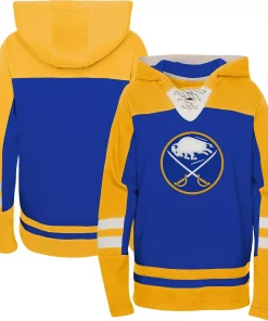 Youth Royal Buffalo Sabres Ageless Revisited Home Lace-Up Pullover Hoodie
