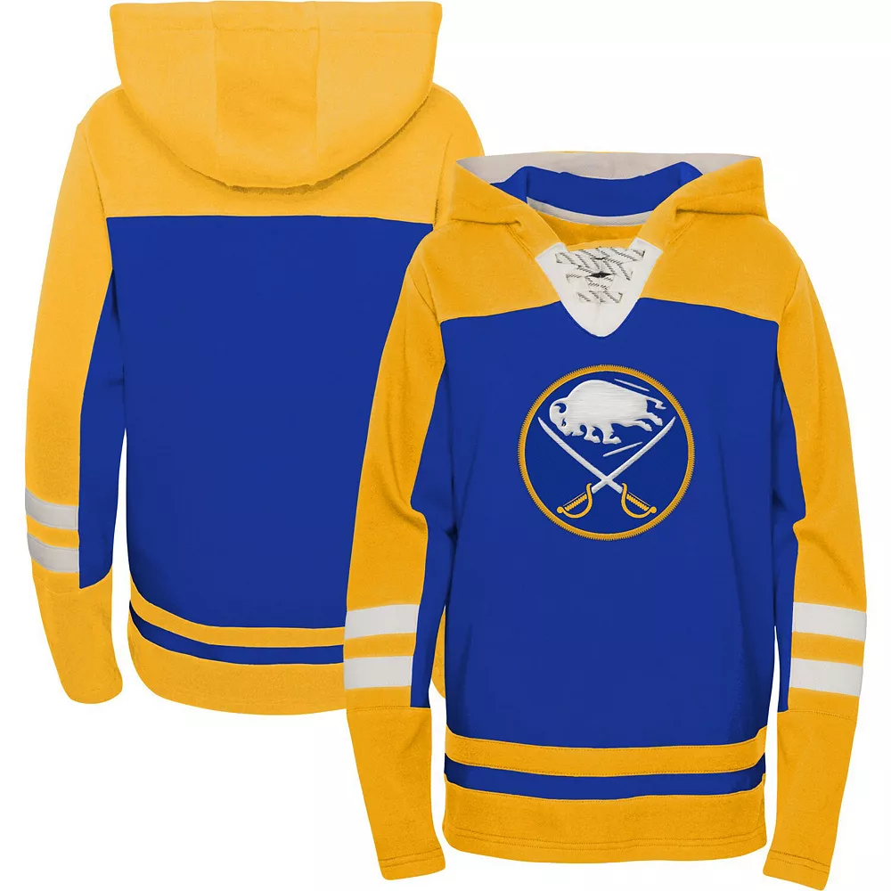 Youth Royal Buffalo Sabres Ageless Revisited Home Lace-Up Pullover Hoodie 1 Youth Royal Buffalo Sabres Ageless Revisited Home Lace-Up Pullover Hoodie